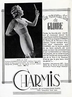 Bras: Magazine Advertisement for Charmis underwear