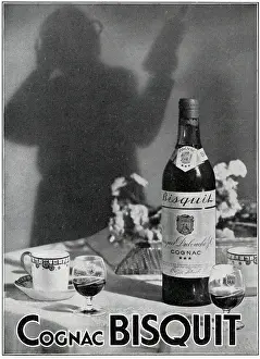 Biscuit: Magazine Advertisement for Cognac Bisquit liqueur