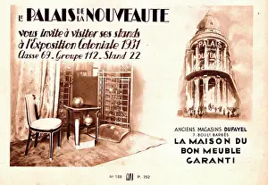 Novelty: Magazine Advertisement for Colonial Exhibition