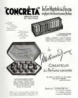 Chocolates: Magazine Advertisement for Concreta perfumes