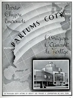Coty: Magazine Advertisement for Coty perfumes