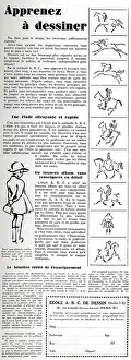 Sketching: Magazine Advertisement for drawing course