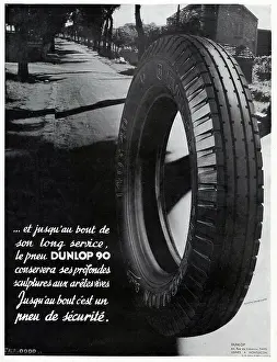 Dunlop: Magazine Advertisement for the Dunlop 90 tyre