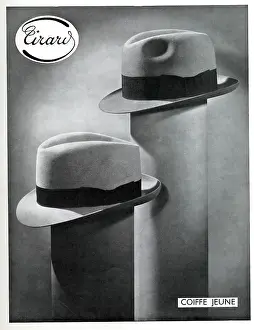 Trilby: Magazine Advertisement for Eirard hats