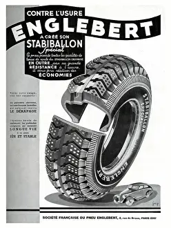 Tyre: Magazine Advertisement for Englebert tyres