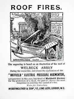 Stately: Magazine advertisement for fire fighting equipment
