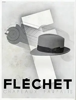 Trilby: Magazine Advertisement for Flechet hats