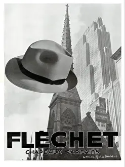 Trilby: Magazine Advertisement for Flechet hats