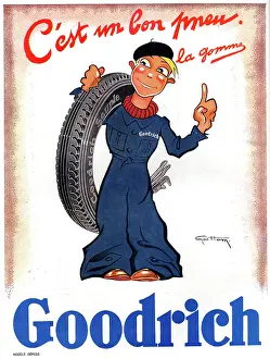 Tread: Magazine Advertisement for Goodrich tyres