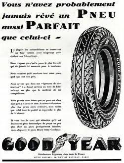 Tread: Magazine Advertisement for Goodyear tyres