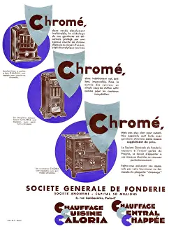 Chrome: Magazine Advertisement for heating equipment