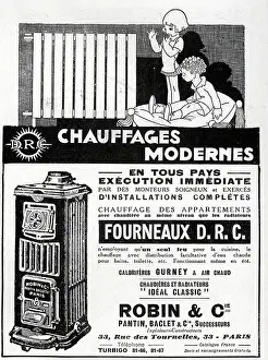 Radiators: Magazine Advertisement for heating systems