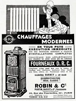 Radiators: Magazine Advertisement for heating systems