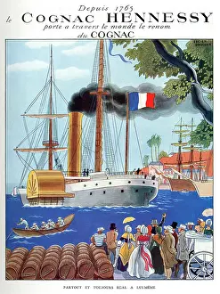 Tricolore: Magazine Advertisement for Hennessy Cognac
