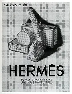Fabrics: Magazine Advertisement for Hermes fabrics