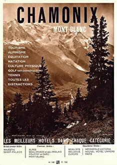 Chamonix: Magazine Advertisement for holidays in Chamonix