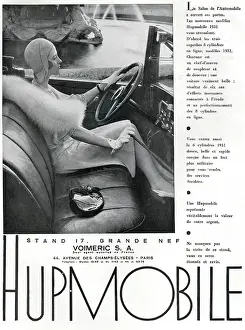 Cloche: Magazine Advertisement for the Hupmobile car