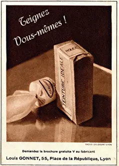 Colouring: Magazine Advertisement for Ideal home dye