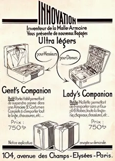 Suitcases: Magazine Advertisement for Innovation suitcases