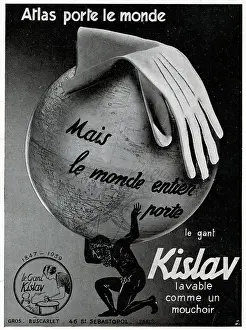 Washable: Magazine Advertisement for Kislav gloves