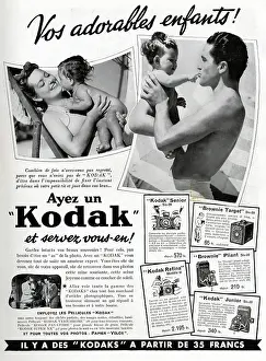 Kodak: Magazine Advertisement for Kodak cameras
