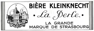 Biere: Magazine Advertisement for La Perle beer