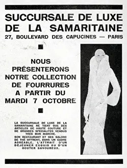 Samaritaine: Magazine Advertisement for La Samaritaine stores