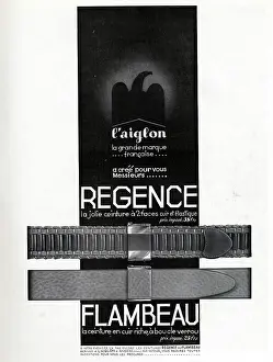 Regence: Magazine Advertisement for l'Aiglon belts