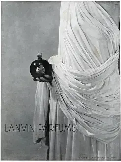 Draped: Magazine Advertisement for Lanvin perfumes