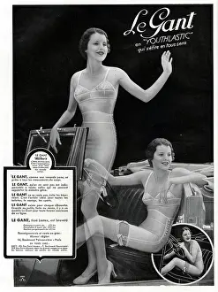 Corsets: Magazine Advertisement for Le Gant underwear