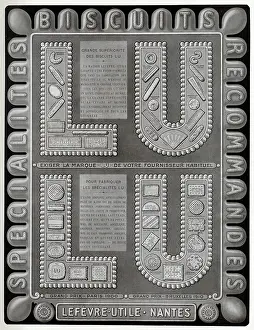 Biscuits: Magazine Advertisement for Lu biscuits