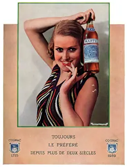 Brandy: Magazine Advertisement for Martell cognac
