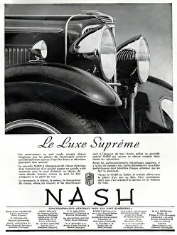 Headlights: Magazine Advertisement for Nash cars