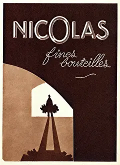 Wines: Magazine Advertisement for Nicolas wines