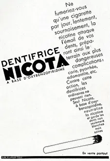 Removing: Magazine Advertisement for Nicota toothpaste