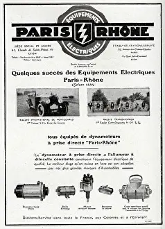 Rhone: Magazine Advertisement for Paris Rhone equipment