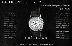 Accurate: Magazine Advertisement for Patek watches