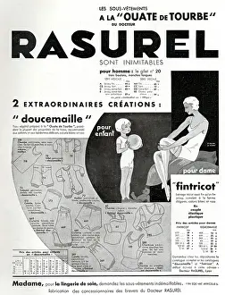 Underclothes: Magazine Advertisement for Rasurel underclothes