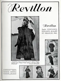 Modelling: Magazine Advertisement for Revillon fur coats