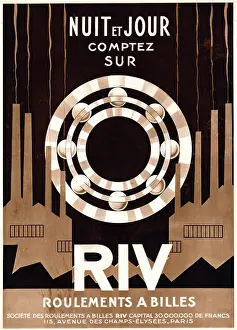 Bearings: Magazine Advertisement for RIV ball bearings