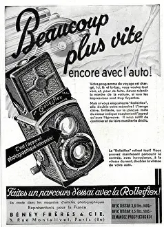 Rolleiflex: Magazine Advertisement for Rolleiflex cameras