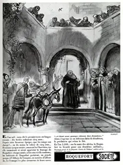 Cheese: Magazine Advertisement for Roquefort cheese