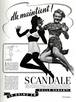 Corsets: Magazine Advertisement for Scandale underwear