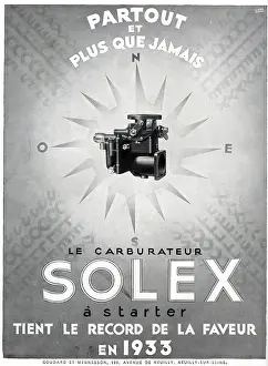 Carburetor: Magazine Advertisement for the Solex carburettor