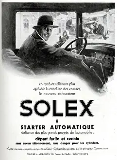 Trilby: Magazine Advertisement for Solex carburettor