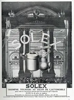 Carburettors: Magazine Advertisement for Solex carburettors