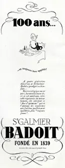 Longevity: Magazine Advertisement for St Galmier-Badoit water