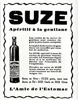 Digestive: Magazine Advertisement for Suze aperitif