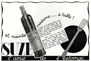 Digestive: Magazine Advertisement for Suze aperitif