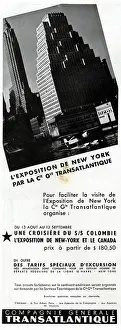 Cruises: Magazine Advertisement for transatlantic cruises